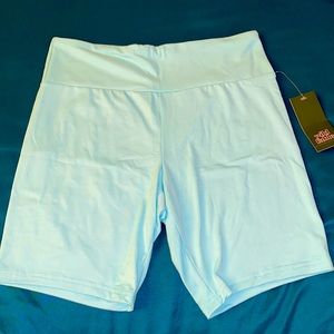 Aqua Blue biker shorts